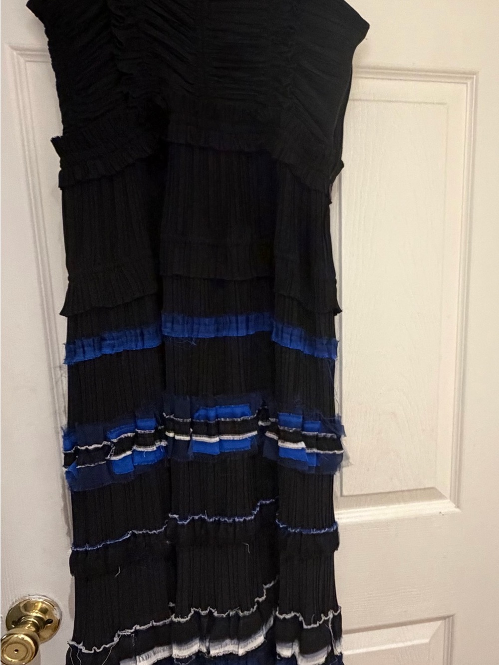 3.1 Phillip Lim Black Ruched Strap Maxi Dress - Picture 6 of 6